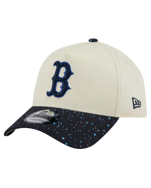 KTZ Natural Boston Red Sox Speckle A-frame 9forty Adjustable Hat for men