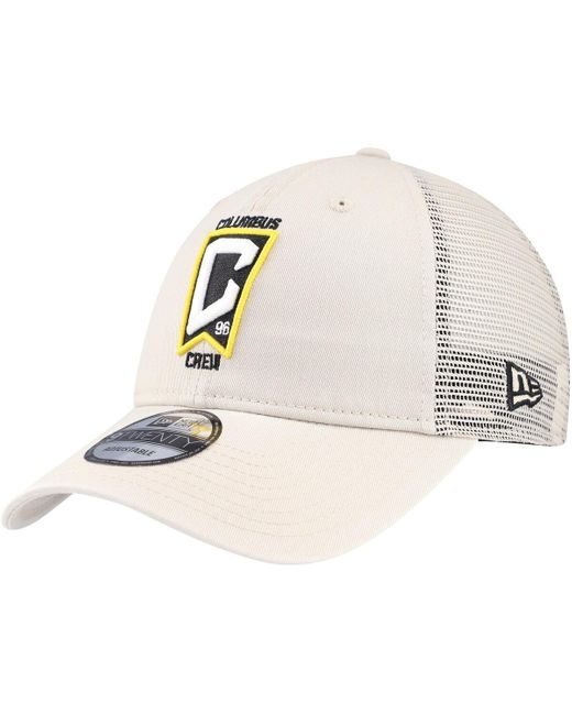 KTZ White Columbus Crew Game Day 9twenty Adjustable Trucker Hat for men