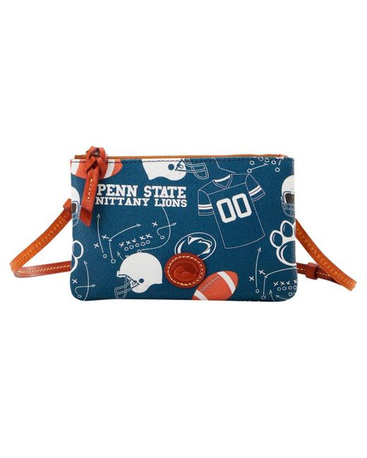 Dooney & Bourke Blue Penn State Nittany Lions Top Zip Crossbody Purse