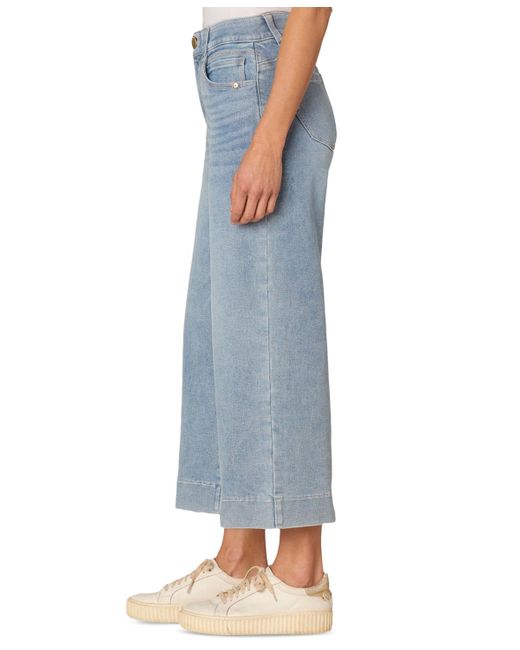 Democracy Blue Ab-solution Crop Wide-leg Jeans