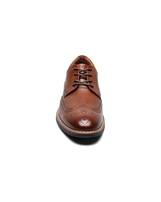 Nunn Bush Brown Centro Flex Wingtip Oxfords for men