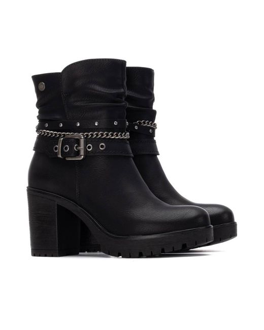 Xti Black Heeled Ankle Booties Refresh Collection