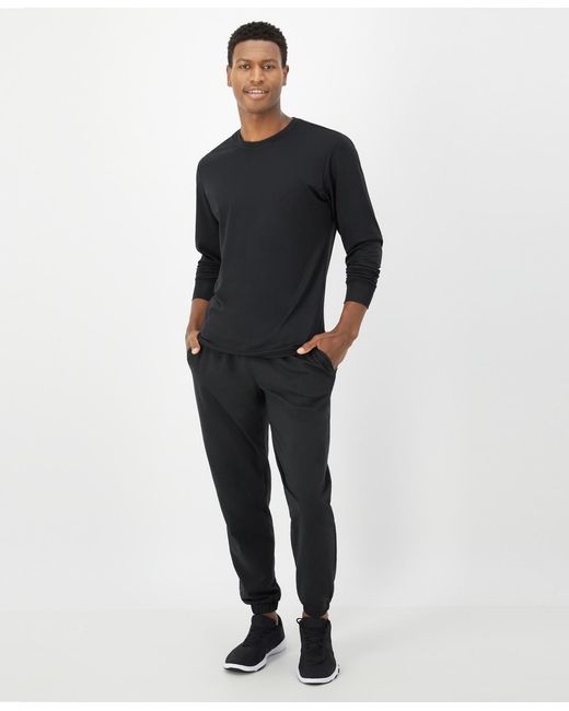 Hanes Black Moves Performance Long Sleeve Tee for men
