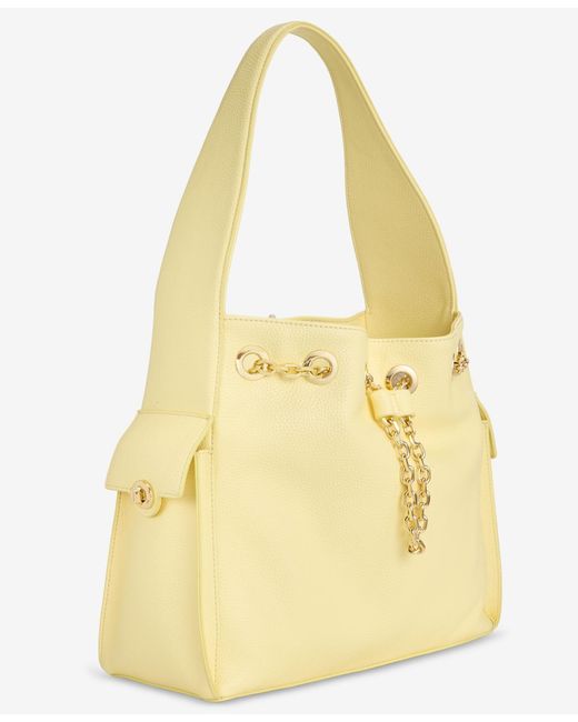 On 34th Yellow Somynn Solid Large Handbag