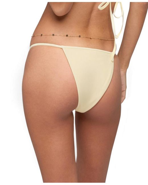 Edikted Natural Evana Bead String Bikini Bottom
