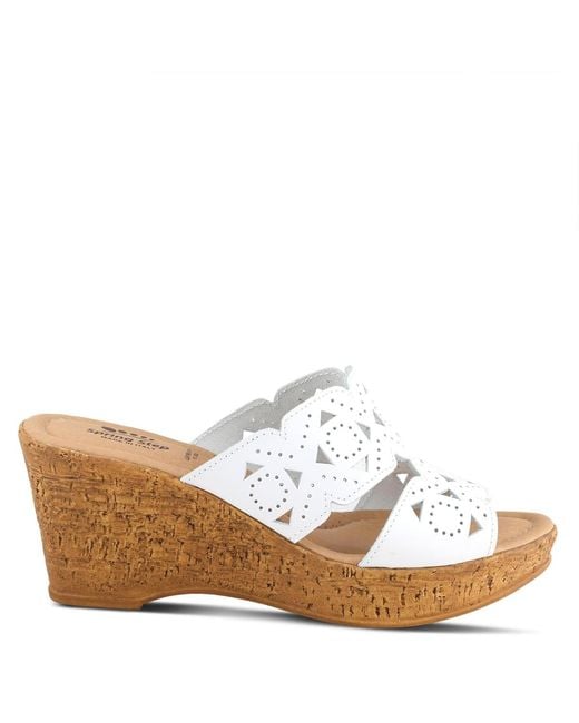 Spring Step White Flamyo Slide Sandal