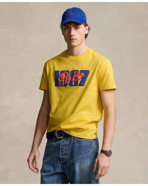 Polo Ralph Lauren Yellow Classic-fit Logo Jersey T-shirt for men