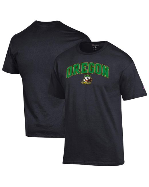 Champion Black Oregon Ducks Arched Logo T-shirt for men