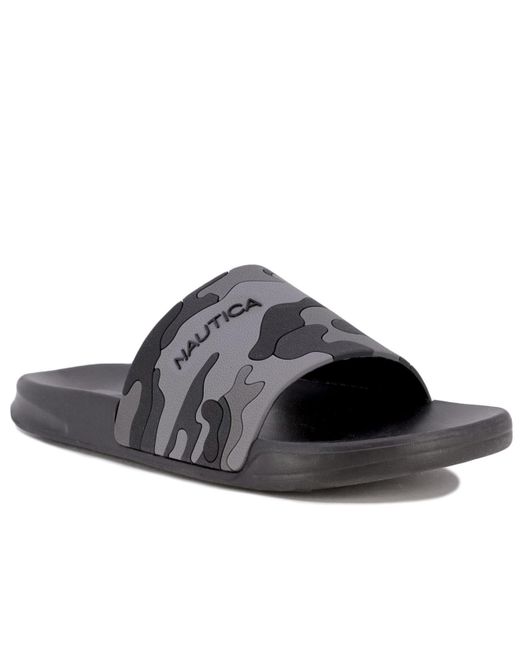 Nautica Callo Slides in Black Camouflage (Black) for Men | Lyst