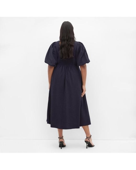 cos blue knit dress COS. Flowing blue dress with slit. Size 38 – Hibuy market main image 0