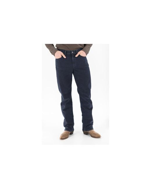 DEVIL-DOG Black Boot Cut Jeans for men