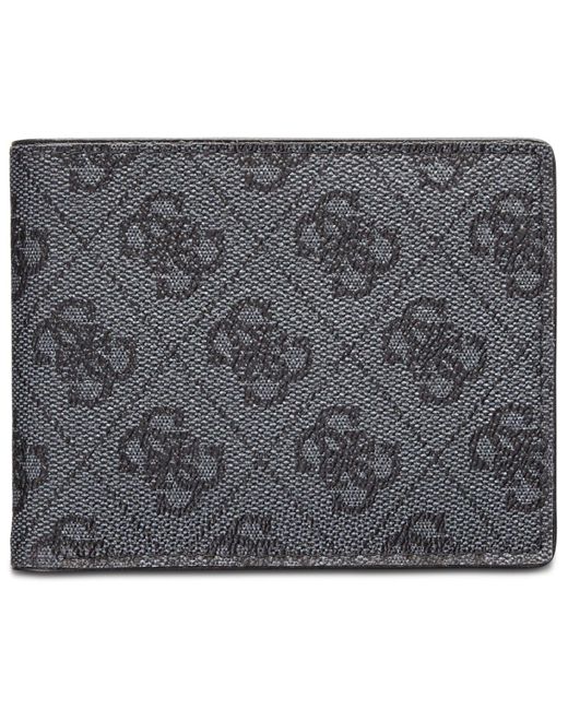 Guess Rfid Slimfold Wallet With Interior Coin Pocket in Black for Men