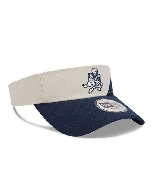 New Era Cream/Navy Dallas Cowboys 2022 Sideline Low Profile 59FIFTY Fitted Hat