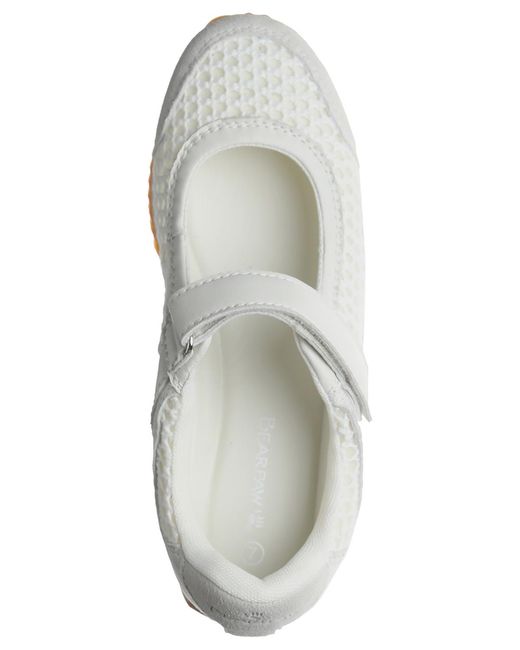 BEARPAW White Rowan Closed Toe Sneakers