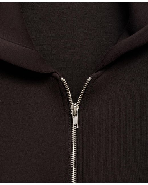 Mango Black Oversized Hooded Jacket
