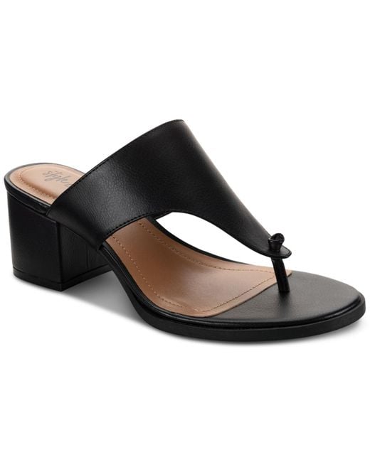 Style & Co. Black Kinsleyy Thong Dress Sandals, Created For Macy's