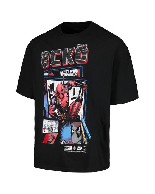 Ecko' Unltd Black And Ecko Unlimited Deadpool Art To Life T-shirt