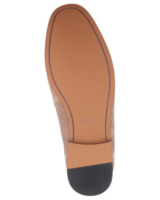 BarIII Pink Baldwinn Suede Penny Loafer for men