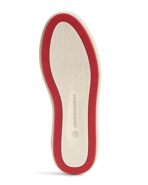 Johnston & Murphy White Anders Perforated U-throat Sneaker for men