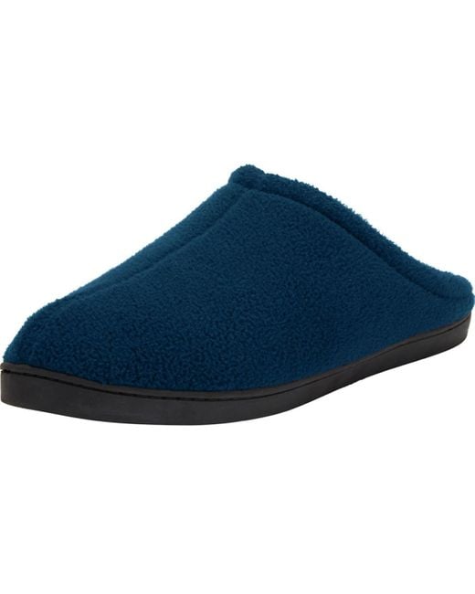 Kingsize Blue Big & Tall Fleece Clog Slippers for men