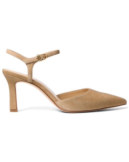 MICHAEL Michael Kors Metallic Amara Pointed Toe Mid Pumps