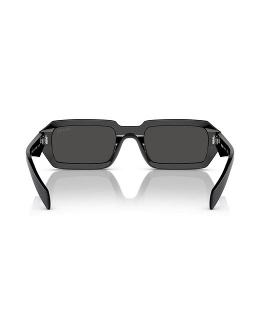 Prada Black Symbole Geometric Sunglasses