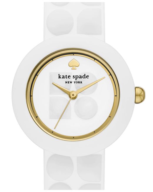 Kate Spade Metallic Mini Park Row Silicone Watch 28mm