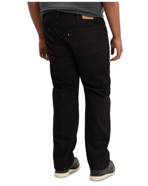 Levi's Denim Big & Tall 501 Original Fit Stretch Jeans in Black for Men - Save 29% - Lyst