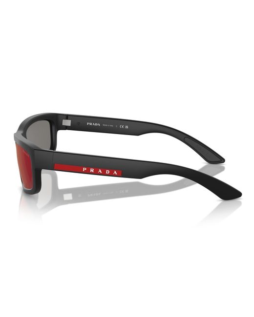 Prada Linea Rossa Gray Sunglasses for men