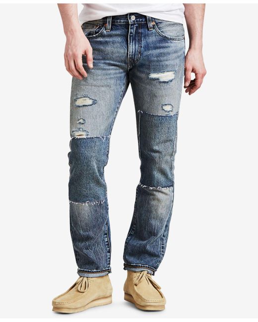 Levi's ® 511tm Slim Fit Non Stretch Selvedge Jeans in Blue for Men | Lyst