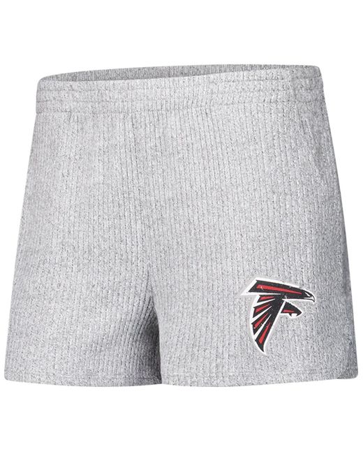 Concepts Sport Metallic 2-piece Atlanta Falcons Juniper Long Sleeve Hoodie Top And Shorts Sleep Set