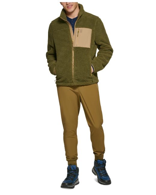BASS OUTDOOR Green Highline Trail Full-zip Fleece Jacket for men