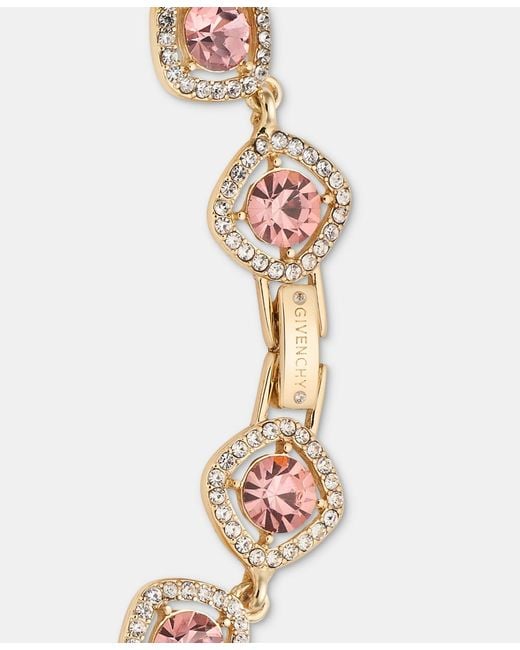 Givenchy Pink Crystal Statement Flex Bracelet