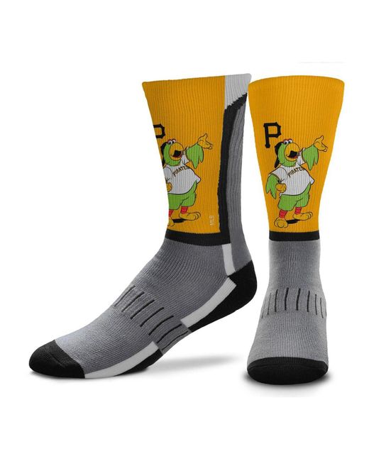 For Bare Feet Pittsburgh Pirates Mascot Snoop Vcurve Crew Socks in