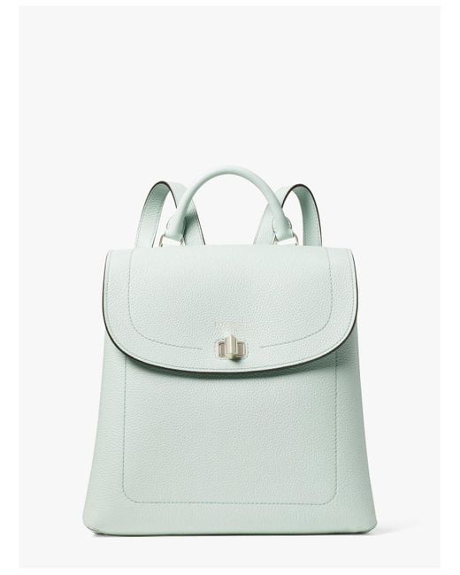 Leather backpack Kate Spade Blue in Leather - 39657941