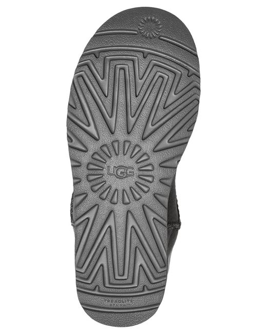 Ugg Gray Classic Ultra Mini Booties