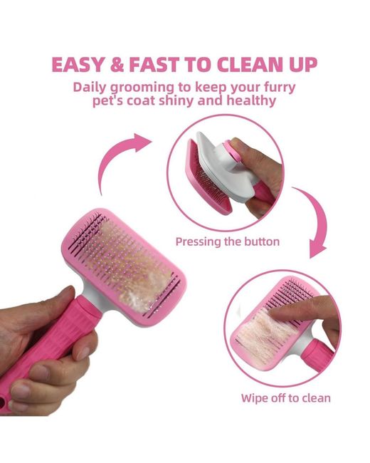 Aronkl Pink Multi Piece Pet Grooming Kit