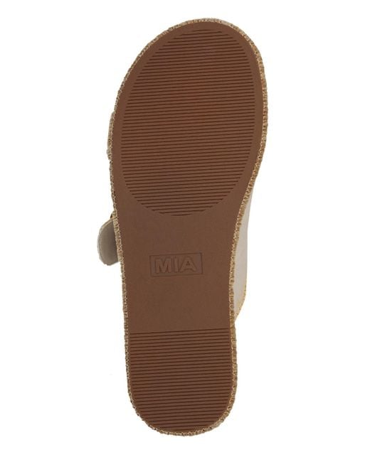 MIA White Mieko Flatform Slip-on Slide Sandals