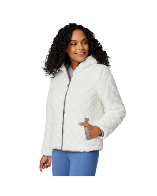 Free Country Multicolor Hooded Cirrus Quilted Reversible Jacket