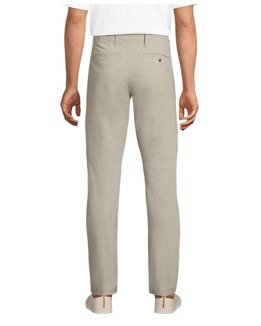 Lands' End Gray Knockabout Slim Fit Chino Pant for men