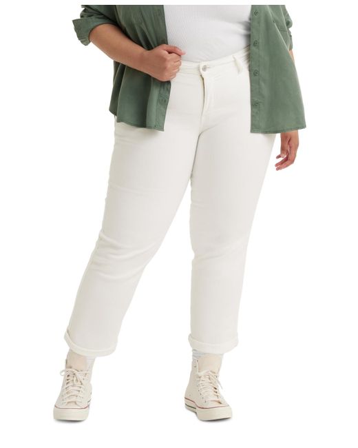 White plus size levi jeans cheap