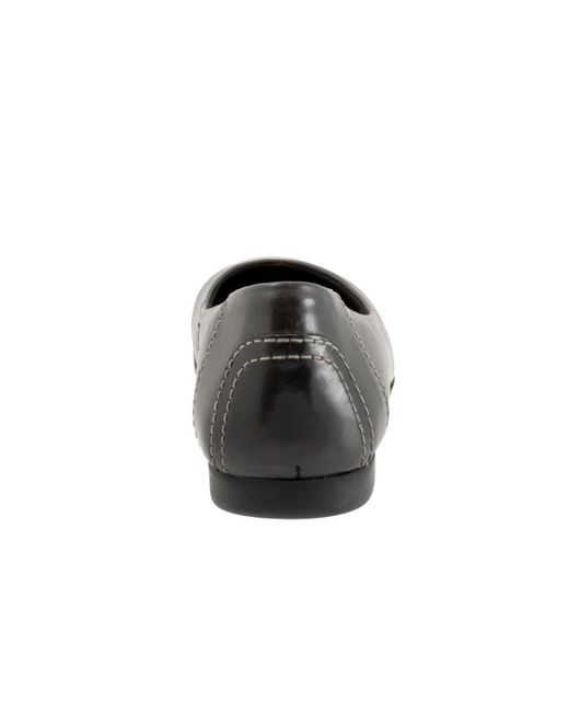 Trotters Black Iris Flat
