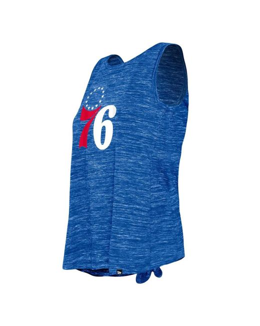 KTZ Blue Philadelphia 76ers Space Dye Active Tank Top