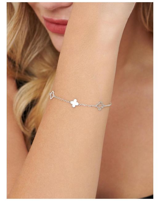 DEVATA White Clover Chain Bracelet