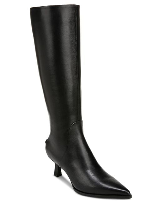 Circus by Sam Edelman Black Yulia Kitten Heel Dress Boots Regular Wide Calf