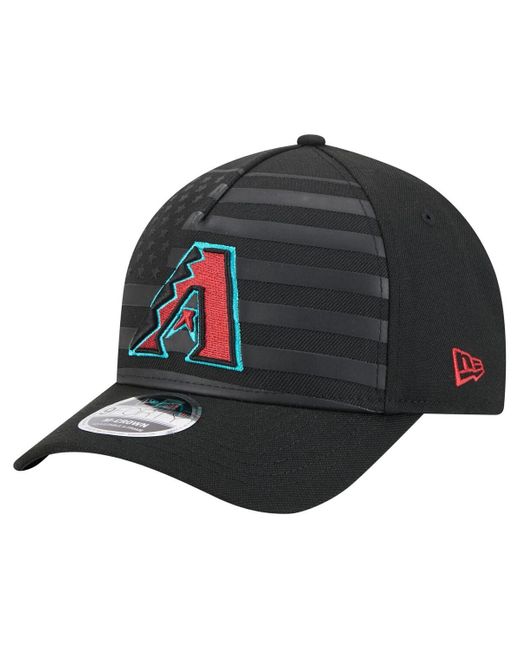 KTZ Gray Arizona Diamondbacks American Flag 9forty M-crown A-frame Adjustable Hat for men