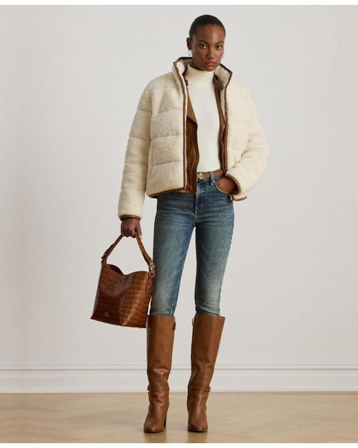 Ralph Lauren Natural Sherpa Jacket