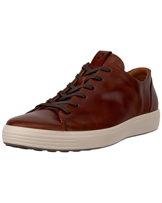 Ecco Brown Soft 7 Premier Sneaker for men