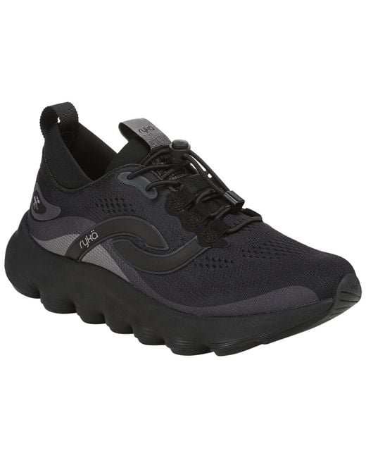 Ryka Black Podflow Walking toggle Athletic Sneakers