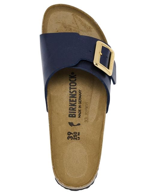 Birkenstock Blue Catalina Luxe Buckle Birko-flor Sandals From Finish Line
